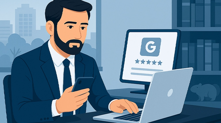 Perfil otimizado no Google Meu Negócio para advogados atraírem clientes locais com autoridade.