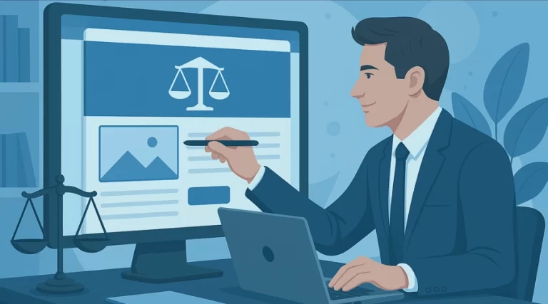 Exemplo de landing page para advogados com foco em conversão e captação de leads.