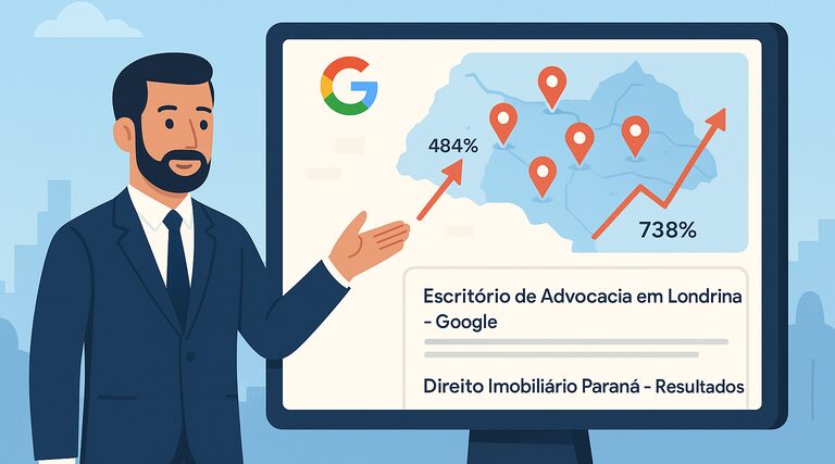 agencia marketing juridico londrina rockham atende 1 Escritório de advocacia em videoconferência remota com tablet e notebook em ambiente de trabalho profissional