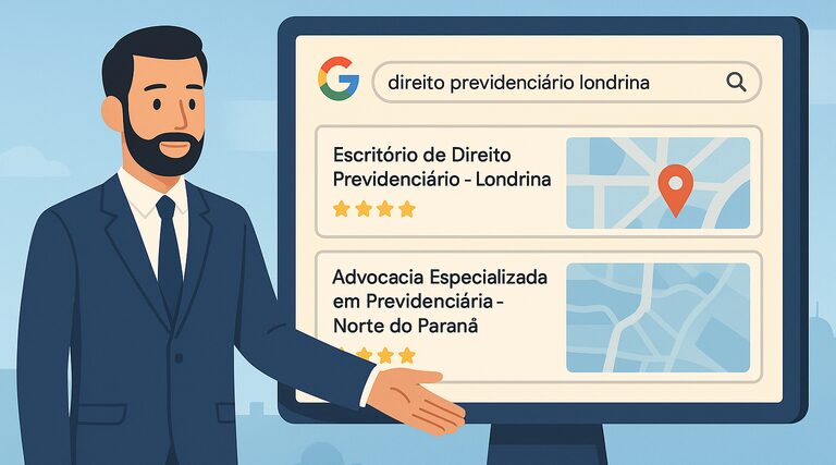 agencia marketing juridico londrina rockham posicionar 1 Profissionais reunidos em mesa de trabalho analisando estratégias em ambiente de escritório com iluminação natural