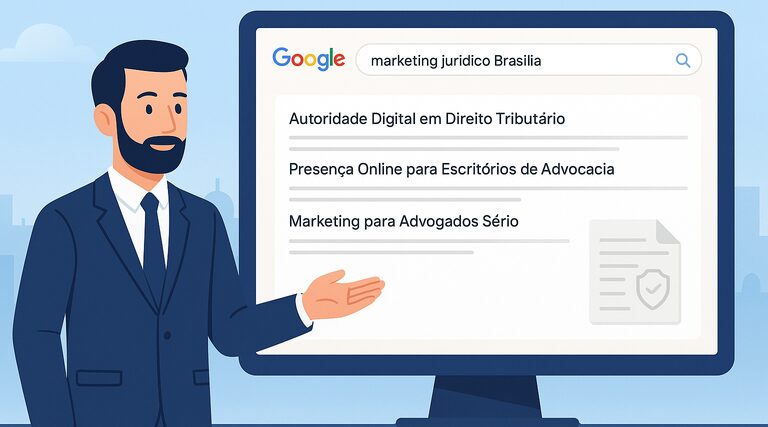 O que uma agência séria nunca vai te prometer? Profissional apresentando resultados orgânicos de busca para marketing jurídico em Brasília no Google